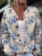 Cynthia | Vintage Knit Cardigan Sweater
