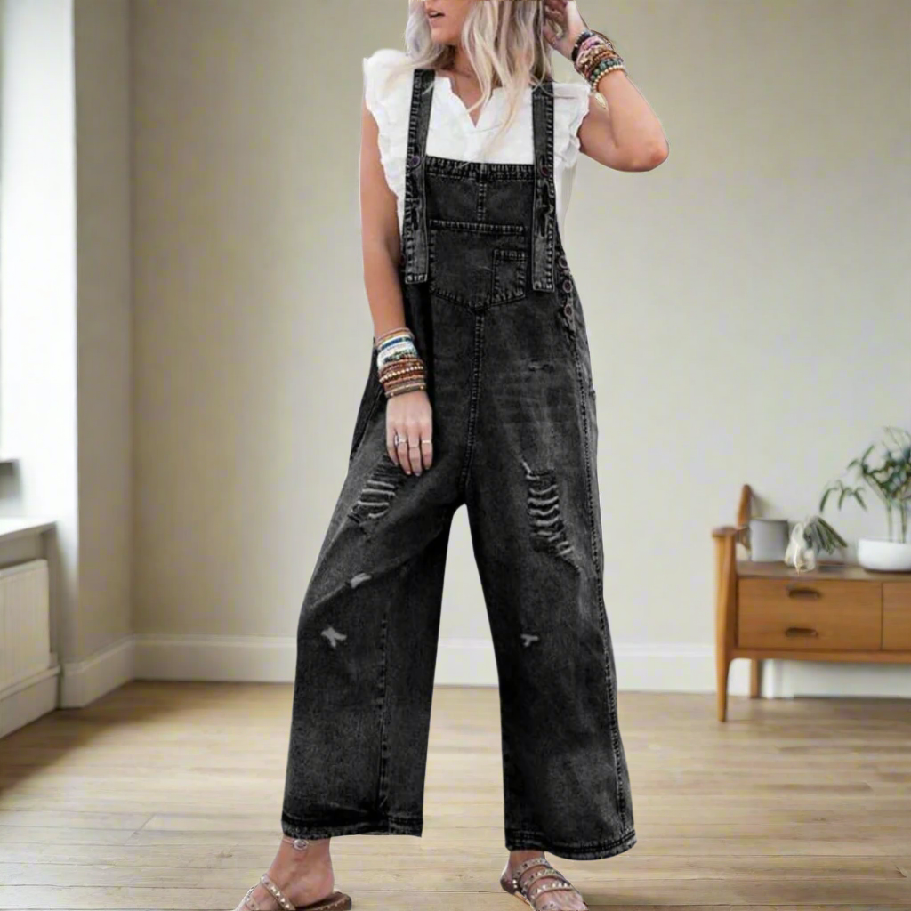 Carmelita | Vintage Wash Adjustable Jumpsuit