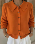 Sharon | Button Collar Cardigan