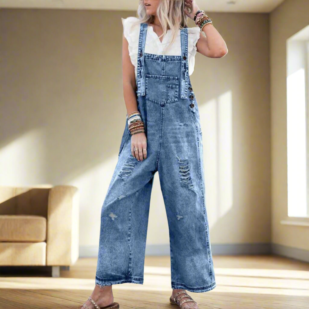 Carmelita | Vintage Wash Adjustable Jumpsuit