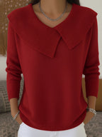 Carol | Warm Sweater with Soft Collar