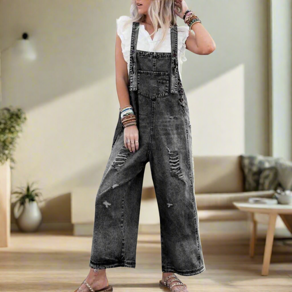 Carmelita | Vintage Wash Adjustable Jumpsuit
