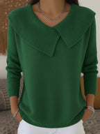 Carol | Warm Sweater with Soft Collar