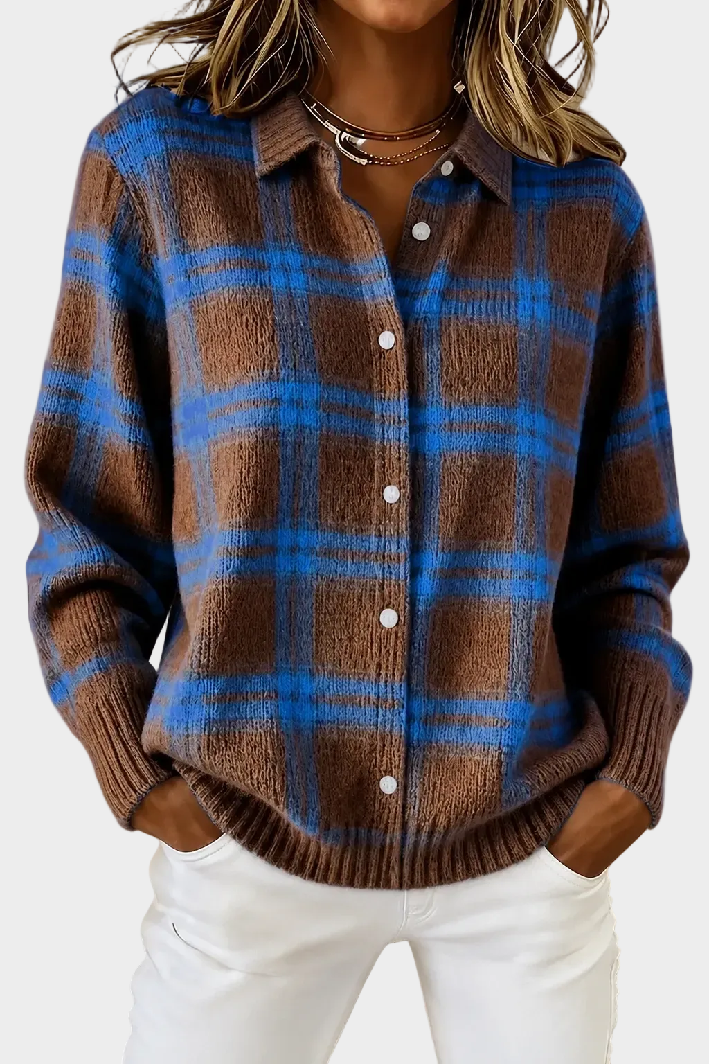 Lumi Plaid Cardigan