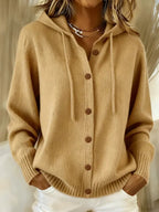 Diane | Cozy Button Cardigan Hoodie