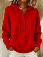 Diane | Cozy Button Cardigan Hoodie