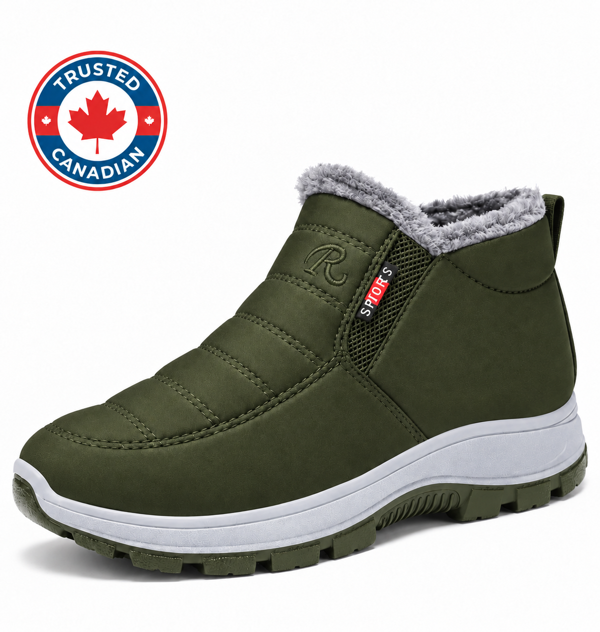Sianna™ | Quilted Waterproof Slip-On Ankle Boots Black