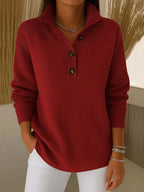 Marilyn | V-Neck Polo Sweater