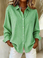 Barbara | Striped Button-Down Shirt
