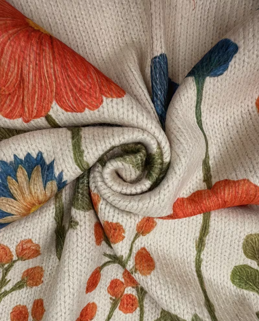Sharon | Wildflower Meadow Zip Cardigan