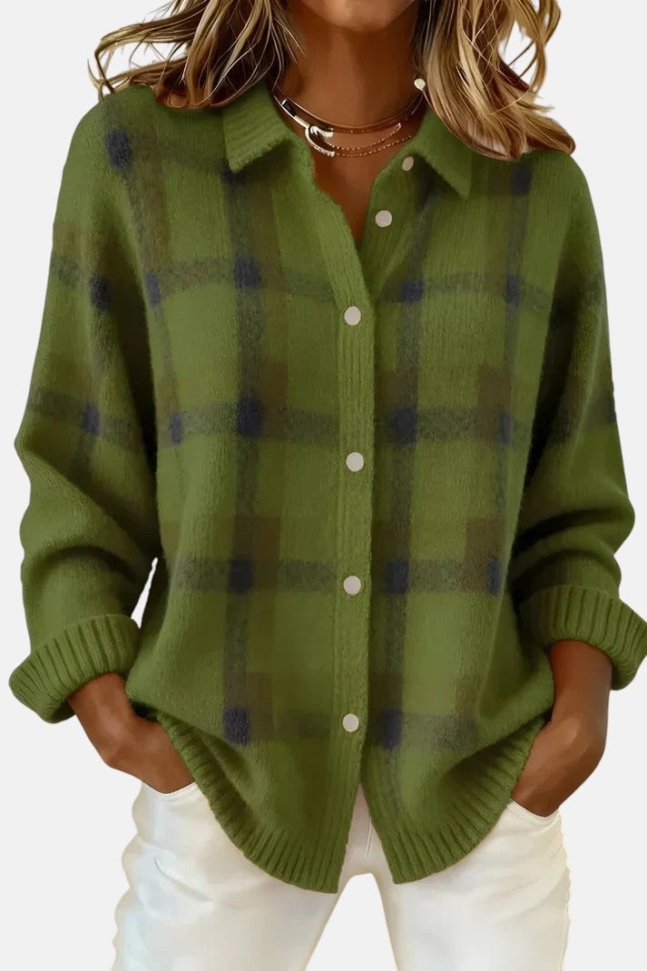 Lumi Plaid Cardigan