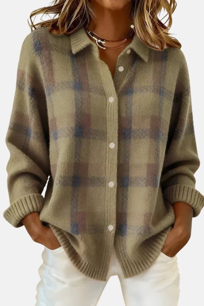 Lumi Plaid Cardigan