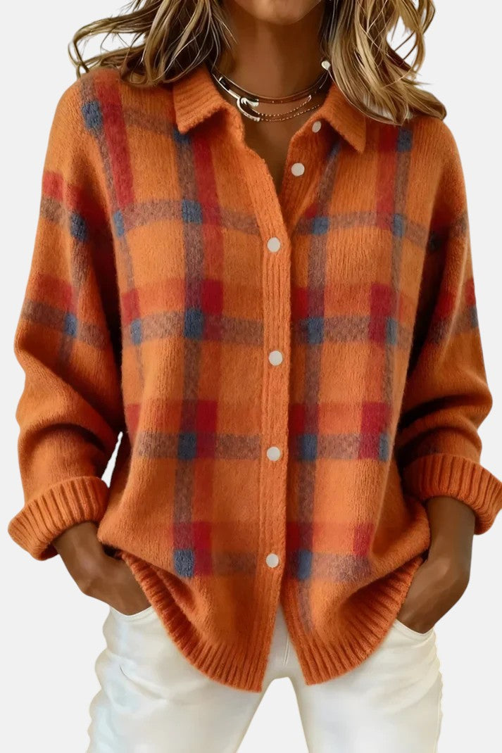 Lumi Plaid Cardigan