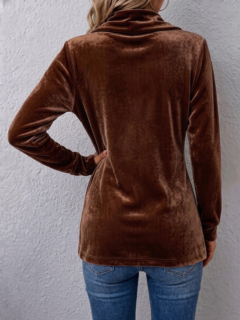 Sharon | Vintage Lapel Button-Accent Long Sleeve Open Front Jacket