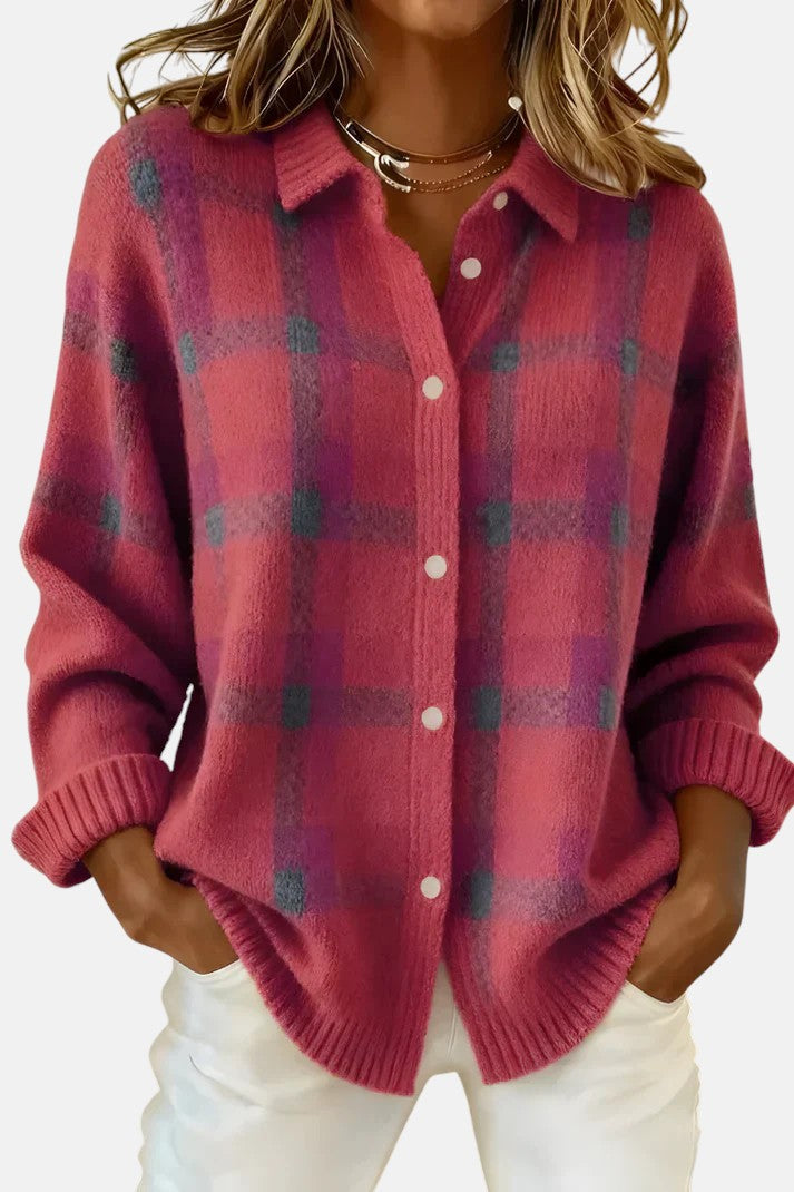 Lumi Plaid Cardigan
