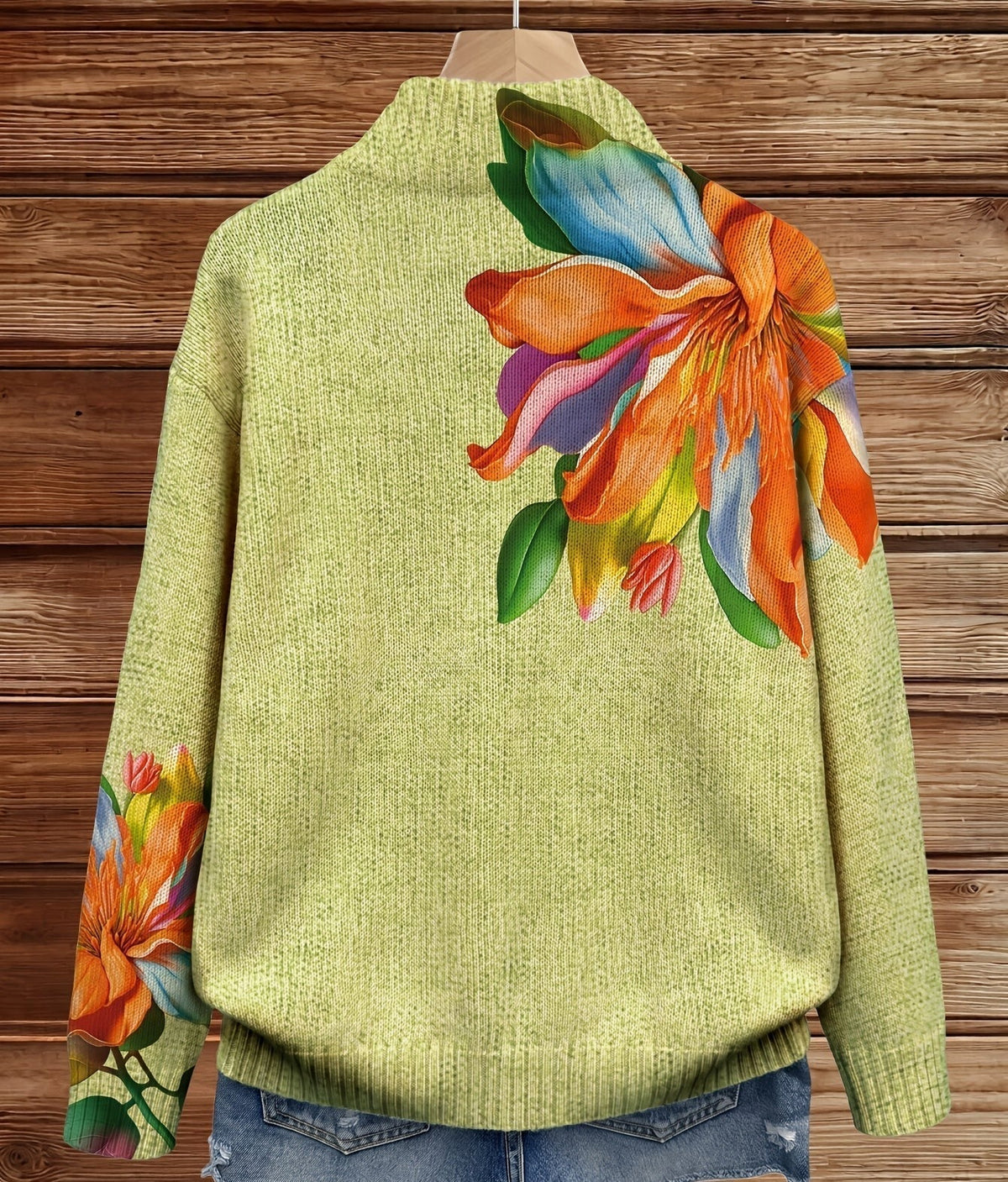 Kathleen | Floral Print Zip Cardigan