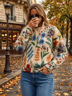 Donna | Garden Floral Zip Cardigan